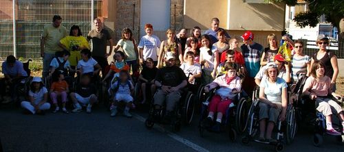 Photo de groupe du voyage à Montpellier