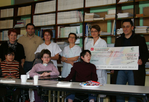 La remise du chèque